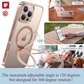 Amazon.com: CASEKOO Gloss Gold for iPhone 16 Pro Case with